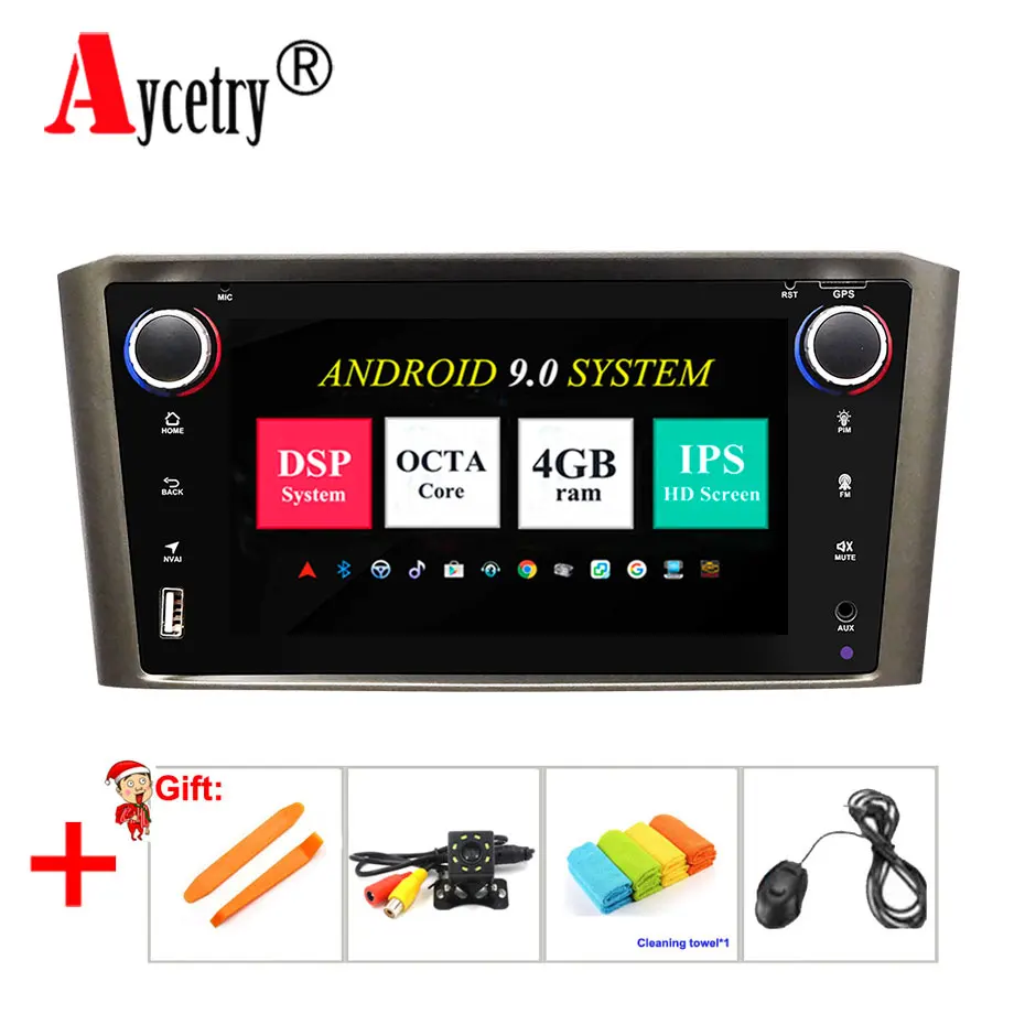 

DSP IPS 8 core 4G 64G 2 din Android 9 Car radio Multimedia player dvd GPS navigation For Toyota Avensis/T25 2003-2008 stereo fm