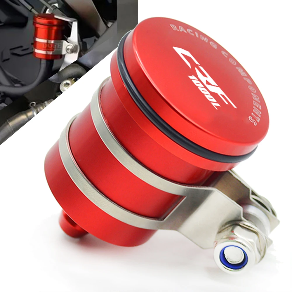 Motorcycle Brake Fluid Reservoir Clutch Tank Oil Fluid Cup For Honda Africa Twin Crf1000l Crf