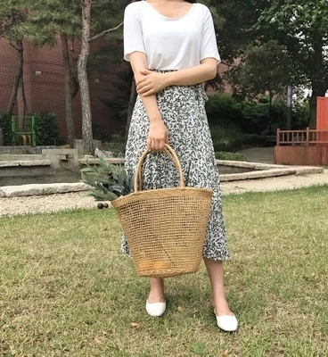 

2018 Women Soli Simple Straw Bag Women Handbags Handmade Braided Ladies Holiday Beach Bag Indian Thai Travel Woven Bohemian Bag