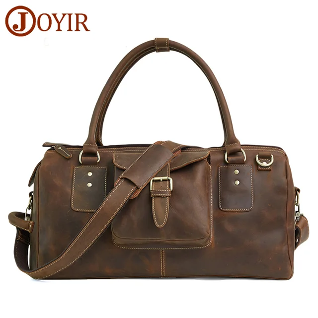 Luxe 100En Hommes Cuir Voyage Sacs Bagages Marque Véritable Joyir TlK1FJc