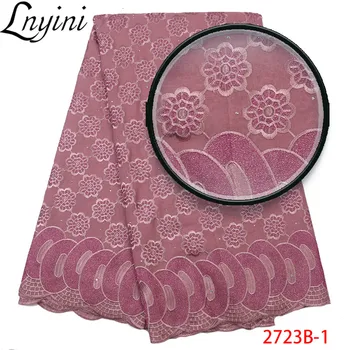

High Quality African Dry Lace Fabric Cotton Dry Lace Fabric Wholesale Cotton Lace for Men Swiss Voile Lace in Switzerland L2723B