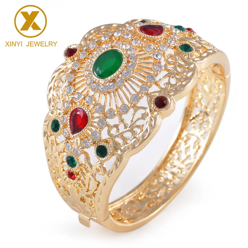 

New Design of Moroccan Style Bracelet Jewelry Wedding Metal Rhinestone Bracelet