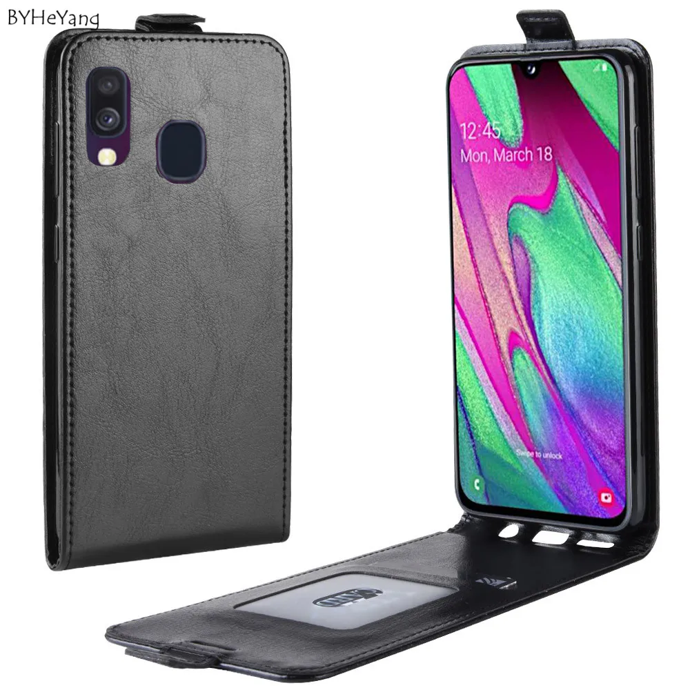 40 кожаный флип-чехол для Samsung Galaxy A40 чехол ретро бумажник защитный galaxy a40 |