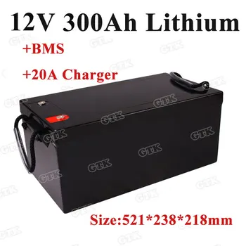 

Rechargeable 12V 300Ah Lithium li ion battery pack for Solar Solar energy storage system/electric boat/RV/solar panel+20Acharger