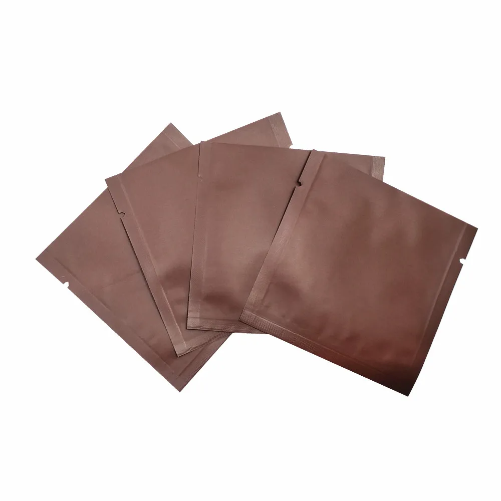 开口纯铝袋 咖啡色 D