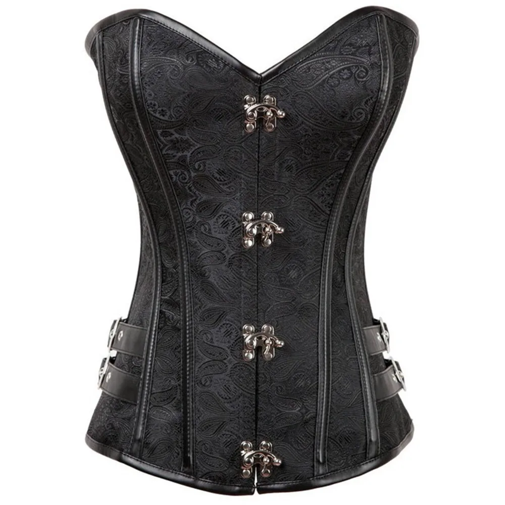 

New Fashion Women Bustier Shaper Wear Leather Sexy Hollow Out Body Shaper Gothic Corsets for Ladies Underwear cosplay