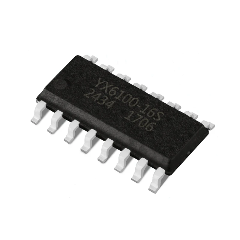 

10PCS YX6100-16S MP3 Chip UART Serial MP3 Decoder Chip Working with SPI Flash Memory