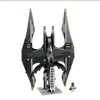 Decool 7112 Batman Chariot Super heroes Batwing รูปบล็อกการศึกษาอาคารอิฐของเล่นเด็กคริสต์มาสของขวัญ
