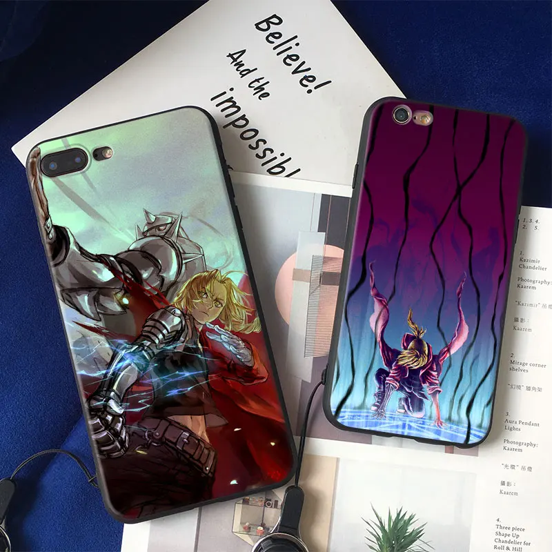 

FullMetal Alchemist Anime TPU Phone Case soft silicone cover Shell For Apple iPhone 5 5s Se 6 6s 7 8 Plus X XR XS MAX