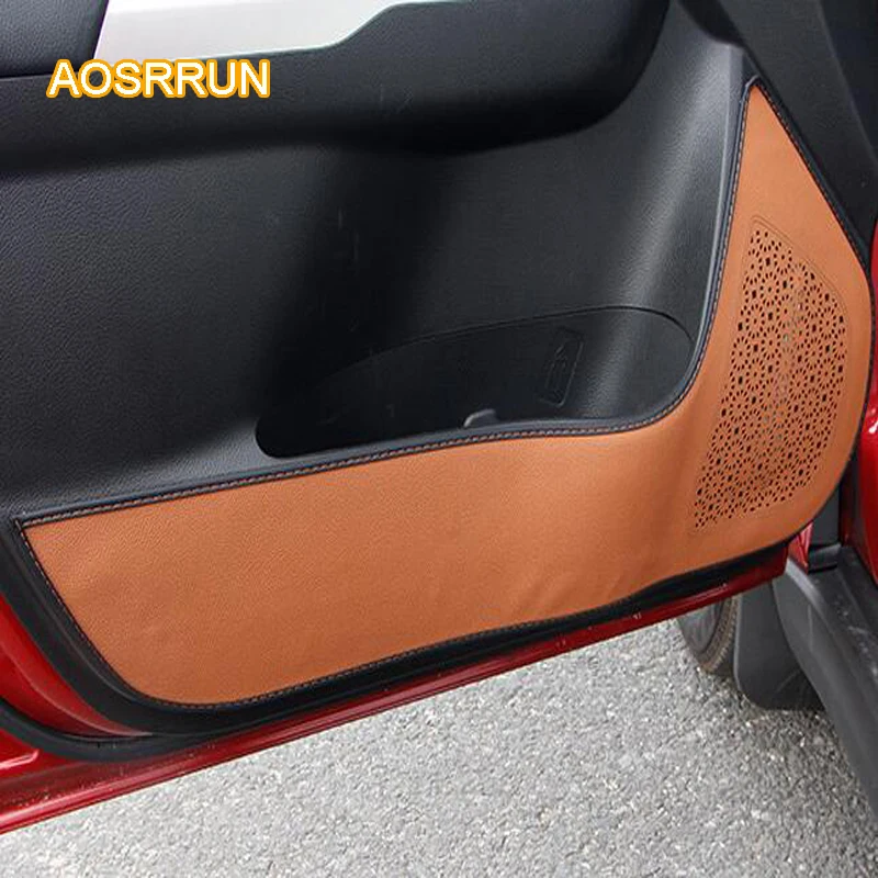 AOSRRUN кожаная дверь мягкая Автомобильная дверная крышка автомобильные аксессуары
