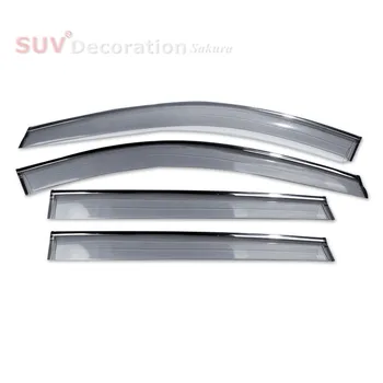 

fit For Renault Koleos / Samsung QM6 2017 2018 Quality Plastic Window Visor Vent Rain Guard 4pcs Exterior CAR Accessories