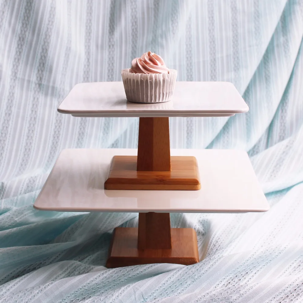 الشمال السيراميك كعكة صينية الخيزران الراقية طبق للوجبات الخفيفة كعكة الوقوف الشاي بعد الظهر ويست بوينت مائدة الحلوى أطباق فاكهه عرض موقف