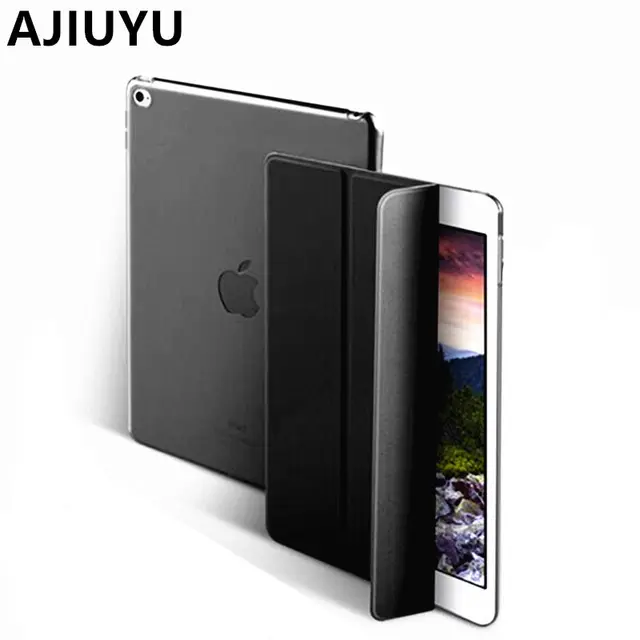 Best Offers AJIUYU Case For iPad Air 2 Smart Cover Protective Protector Leather PU Tablet For Apple iPadAir2 Sleeve A1566 A1567 Cases 9.7"