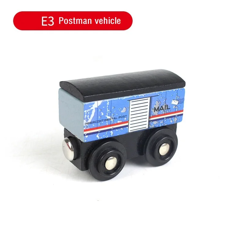 Wood Railway Track Car Magnetic Train Locomotive Toy Trains Accessories Kids Fit Wood Thomase Educational Model  Magnetic Trains 9