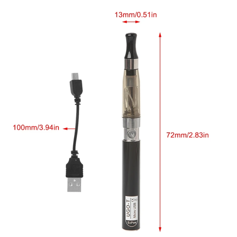 Для эго-т CE4 комплект 650 мАч батарея сторона USB зарядка электронная сигарета Атомайзер