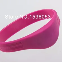 50 шт./лот Водонепроницаемый силиконовый браслет для радиочастотной идентификации с 1 K TK4100 чип 125 кГц тег для аквапарк и сауна на подтяжках темно-синий и голубой цвет