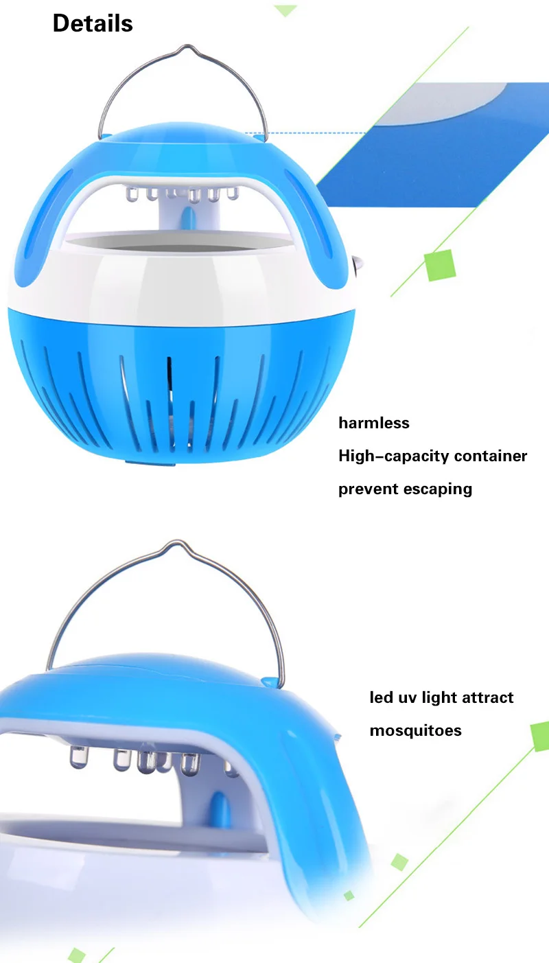 Инга светодиодный убийца лампы USB Перезаряжаемые Anti Mosquito Убийца лампы светодиодный бытовой немой безопасности фотокаталитический комаров свет