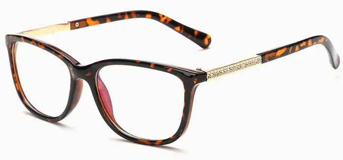 Tortoise YUW высокое качество женские модные очки близорукость оправы lentes opticos hombre 3615 - Цвет оправы: Tortoise