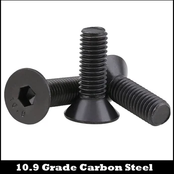 

#4-40 3/16 1/4 5/16 3/8 Inch 10.9 Grade UNC America Standard Coarse Thread Carbon Steel Flat Countersunk Hexagon Socket Screw