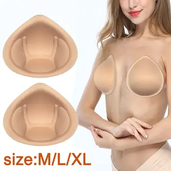

Intimates Accessories 1 Pair Insert Push Up Bra Pads Adjustable Enhancer Triangle Inserts Chest Cups Breast Bra Sponge Pad
