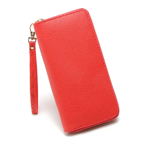 Черный завод прямой неприбыльный Модный женский Личи шаблон дорожный бумажник для монет кошелек телефон сумка портативный свет - Цвет: Red