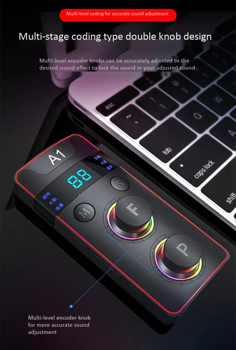 Универсальная звуковая карта, набор, мобильный телефон, bluetooth, компьютер, караоке, микрофон, K песня, посвященная Android iOS, аудио Кондиционер