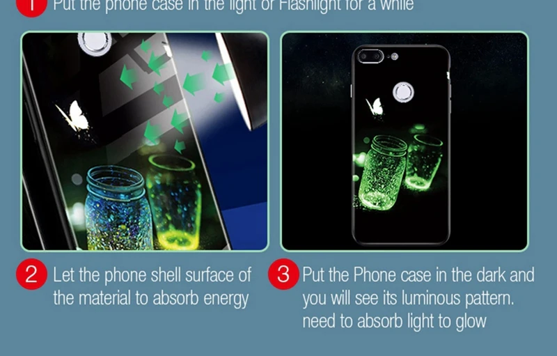 Hisomone Luminous Cover Case For Huawei Honor 7C 7A Luxury Glass Silicone Phone Case For Honor 7A 7C Pro Animal Space Back Cover