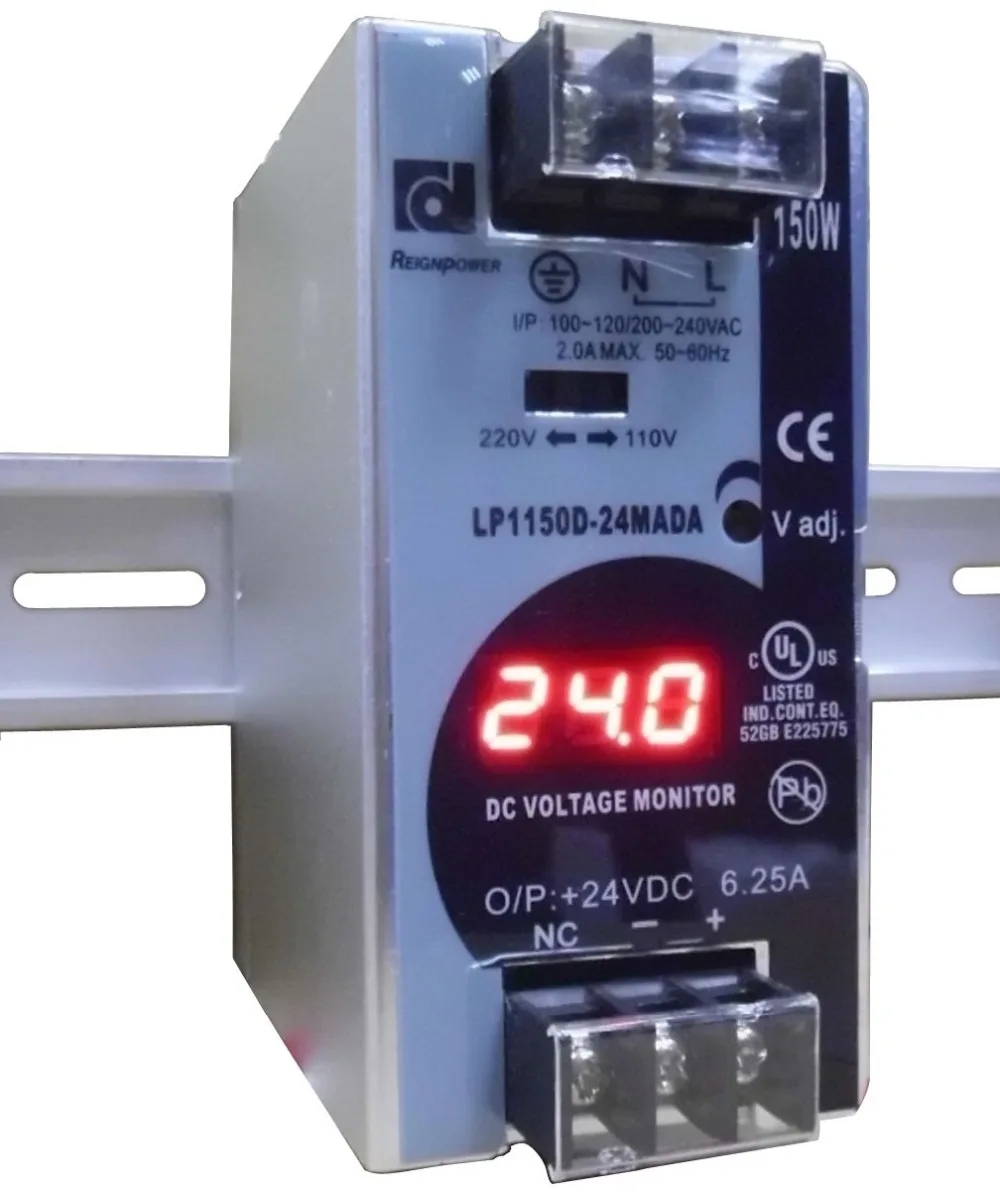 

150W 24V 6.25A power din rail 24 LP-150-24 6.25A switching power supply