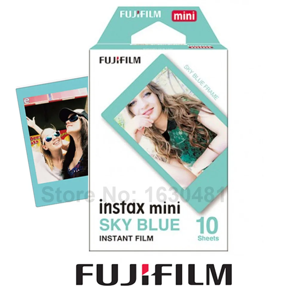 Оригинальная пленка Fujifilm Instax Mini 8 небесно голубого цвета 10 листов для 9 70 90 Neo 25 50s 300