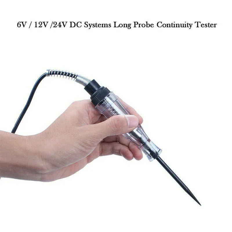 

6-24V Flexible Car Circuit Tester Voltage Electrical Quickly Check Long Probe Continuity Tool Set Kits