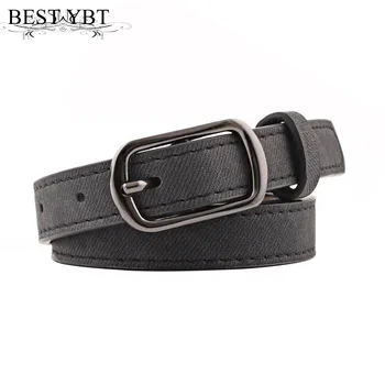 

Best YBT Women Belt Imitation leather Alloy Pin buckle Belt Cowboys Outdoor Business affaris High Quality Hot Selling Belt