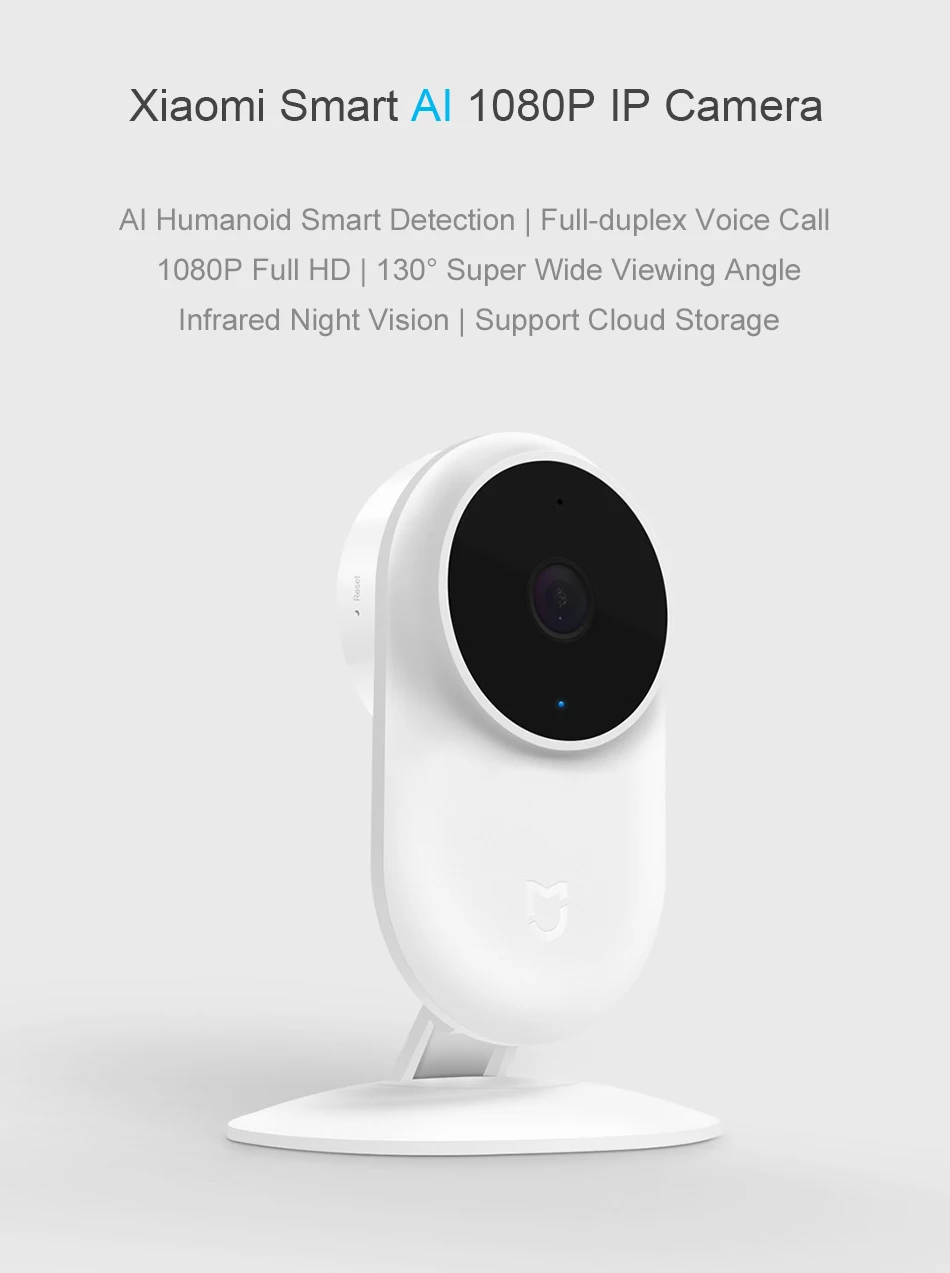 Xiaomi Mijia Smart IP Cam 1080P 2,4G& 5,0G Wifi беспроводной 130 широкоугольный 10 м ночное видение