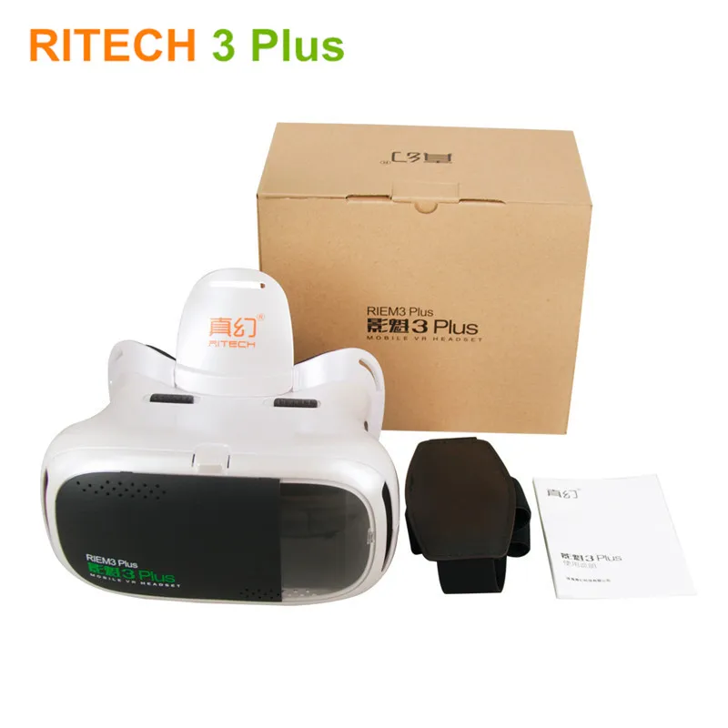 Buy Best 5j9A1 RITECH III Virtual Reality 3D Video Glasses RIEM 3 Plus VR Helmet Box for 3D Movie Games Compatible 4.7/5.0 6  Moblie Phone