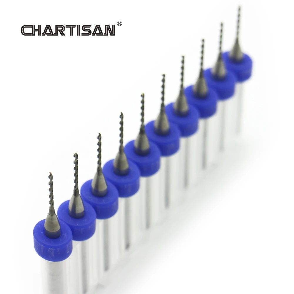 

CHARTISAN 1.3-3.175mm PCB Carbide Micro Drill Bits