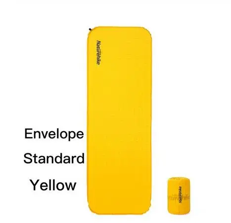 Naturehike Самонадувающийся матрас для кемпинга Удлиненный коврик для кемпинга Высококачественная губка коврик для сна Открытый походный NH19Q034-D - Color: En-Standard-Yellow