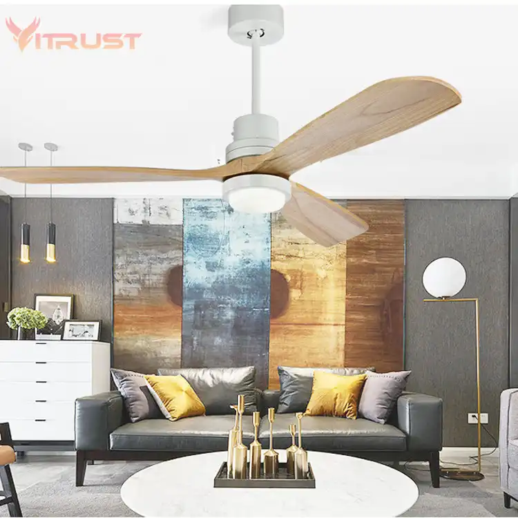 Retro Ceiling Fan Light Led Fan Chandelier Wooden Led Flush Mount Ceiling Light Fixtures Simple Ceiling Fan 42 52 Inch