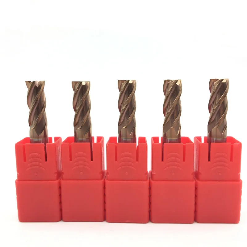 5PCS HRC60 12mm Solid Carbide Endmills ENDMILL D12X30XD12X75L 4 Flute Standard Length Side milling Slotting Profiling face mill |