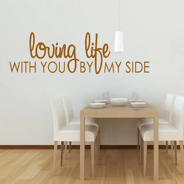 Best Quality Waterproof Home Decoration Inspiring Quotes Loving Life... Wall Sticker For Dining Room Removable Vinyl Decals Decor ZA708 Best Quality Waterproof Home Decoration Inspiring Quotes Loving Life... Wall Sticker For Dining Room Removable Vinyl Decals Decor ZA708