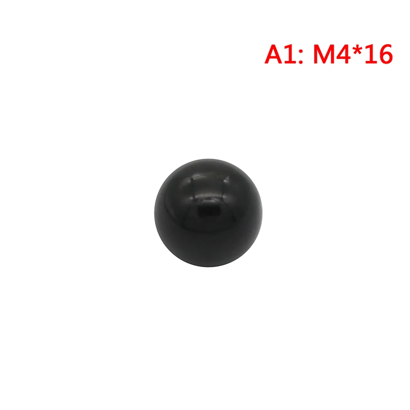 1 шт. M4/M5/M6/M8/M10 резьбовой пластиковый зажим медный сердечник ручка шариковая головка зажимные гайки ручка - Цвет: A1