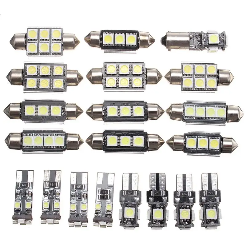 

20pcs car LED light decoding reading light license plate light combination Mercedes/Benz C W204 (2008-2015) 12V