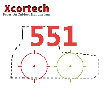 

Tactical 551 Holographic Hunting Rifle Scope Green Red Dot Reflex Scope Sight Collimating Riflescope For Airsoft Shooting