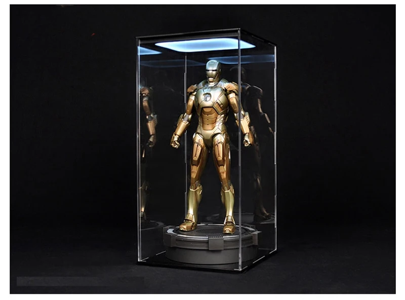 1/12 шкала дисплей коробка подставка база для comicave Ironman железный человек дисплей акриловый зал бронированная коробка без пыли