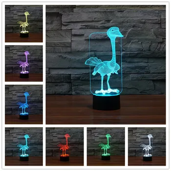 

Night Light For Children Power Bank Table LampEagle cartoon colorful 3D touch switch LED light Power Bank Night Light Desk Lamp