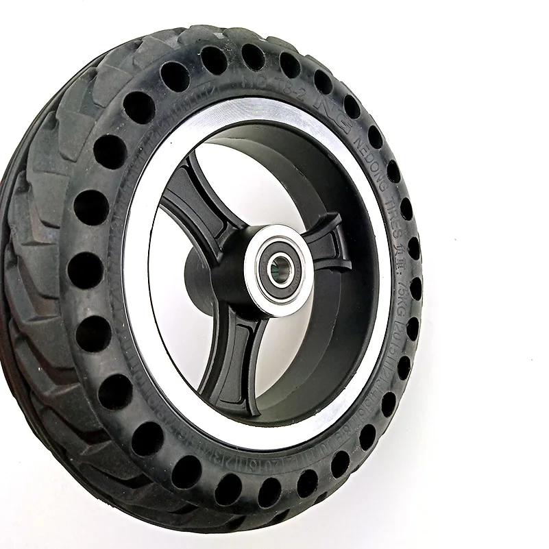 

8 inch Motorcycle Solid wheel Tires Bee Hive Holes 200x50 Explosion-proof Electric Bike Scooter tyres and Wheel hub