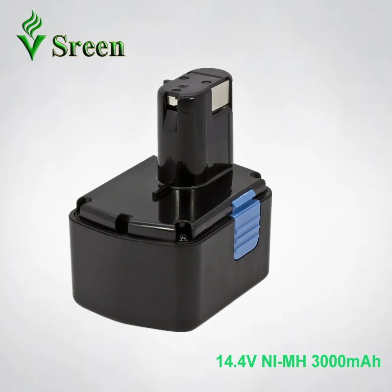 

Sreen 14.4V NI-MH 3000mAh Rechargeable Power Tool Battery Replacement for HITACHI EB1414S EB1420RS EB1430H EB1412S EB1424 EB1426