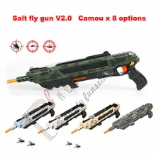 8 Camouflage Salt Gun Insect Killer lawn garden Shooter Buster Fly Bug Flies Mosquito laser aiming sight pepper Blaster Toy gift