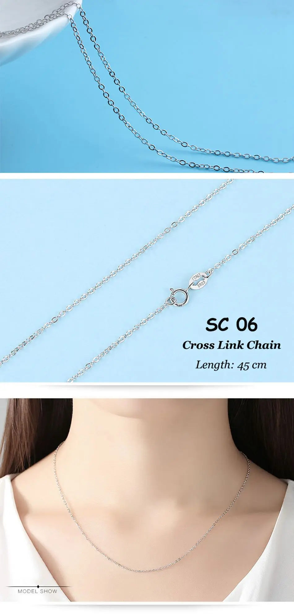 ORSA JEWELS Genuine 925 Sterling Silver Necklace Figaro O-ring Neck Chain Twisted Snake Bar Singapore Box Chain Necklace Women 1 ORSA JEWELS Genuine 925 Sterling Silver Necklace Figaro O-ring Neck Chain Twisted Snake Bar Singapore Box Chain Necklace Women 1