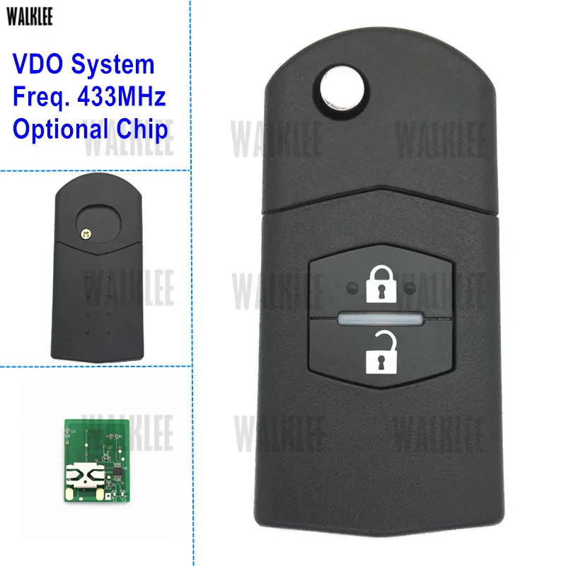 

WALKLEE 433MHz 5WKxxxxxx Remote Key for MAZDA Demio Atenza Axela MPV Premacy M2 M3 M5 M6 M8 for Siemens VDO System