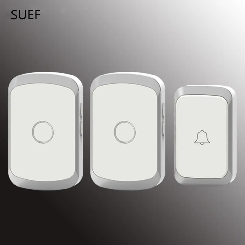 JXSFLYE newest Waterproof Wireless Doorbell 36 rings 3 volume door chime 300M remote digital door bell EU/US/UK plug JXSFLYE newest Waterproof Wireless Doorbell 36 rings 3 volume door chime 300M remote digital door bell EU/US/UK plug