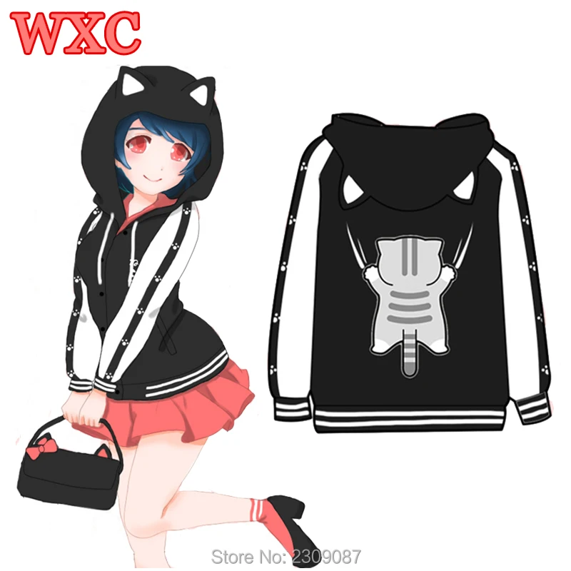 Buy Harajuku Women Jacket Kawaii Cute Cat Printed Mori